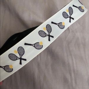 EUC Headband W/Tennis Ribbon - adjustable strap